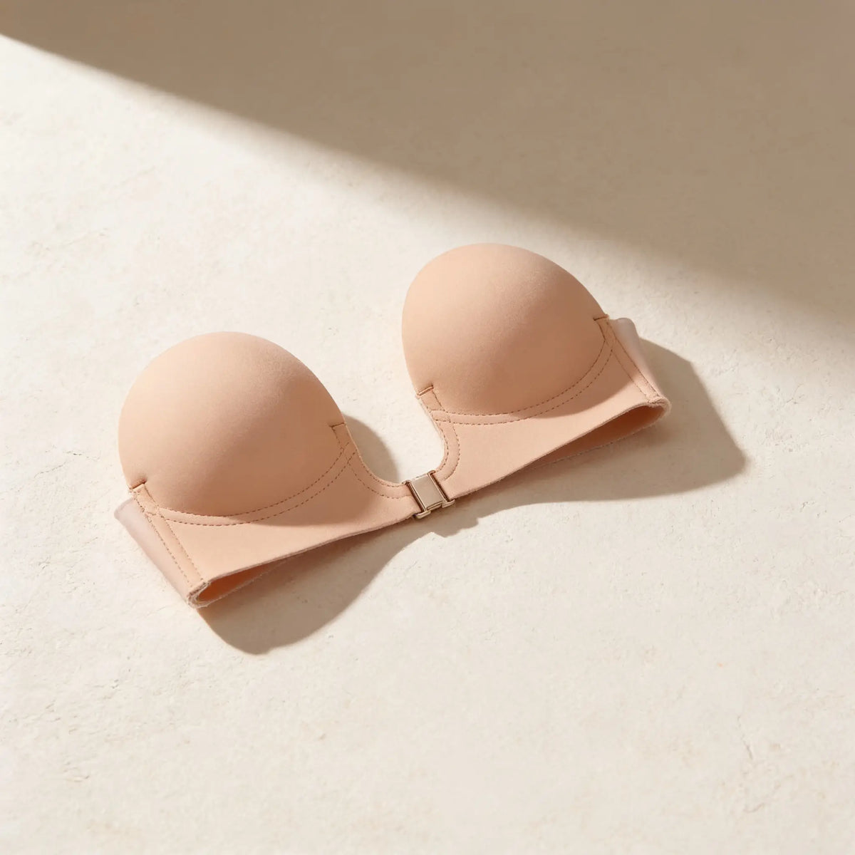The Sticky Bra, two silicone cups joined by a front clasp